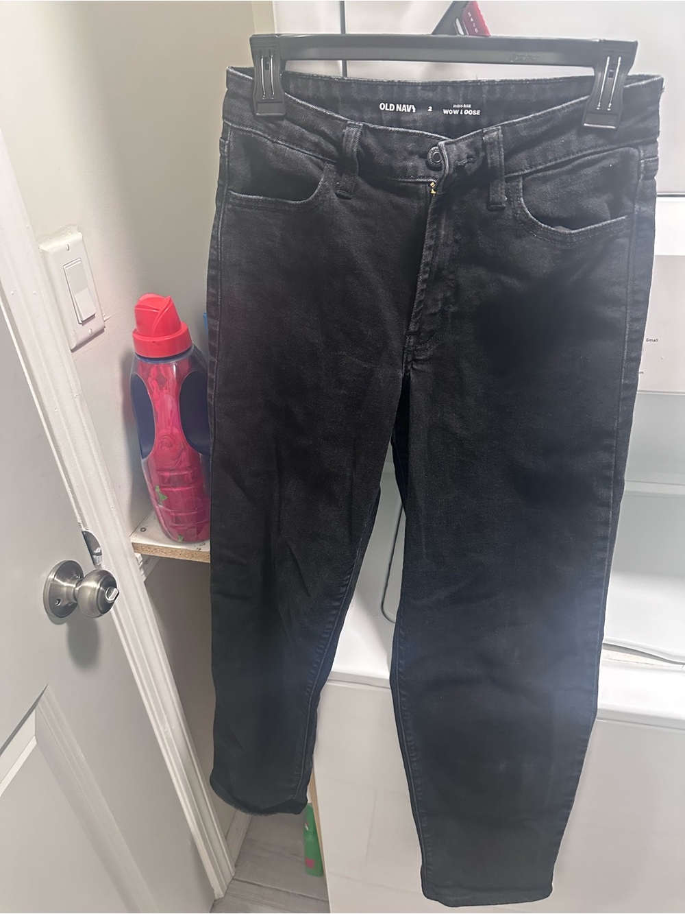 Old Navy Black Slim Straight Jeans